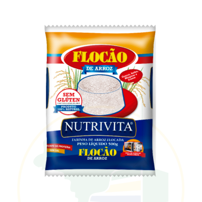 Cuscuz Flocão de arroz Nutrivita - 500g - Validade: 16.06.23