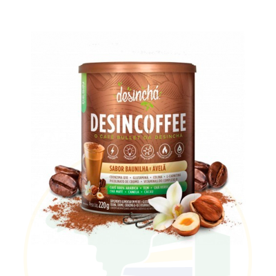 Kaffee geröstet und gemahlen, Vanille und Haselnuss Geschmack - Desincoffee - Baunilha e Avelã - 220g