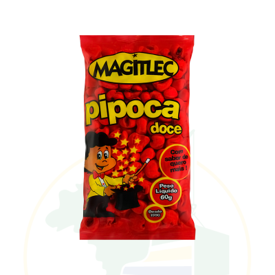 Pipoca doce MAGITLEC - 60g - Compre 10 leve 12!!!