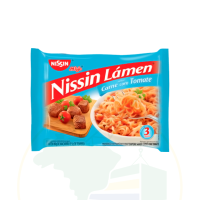 Nissin Miojo Lámen - Carne com Tomate - 85g
