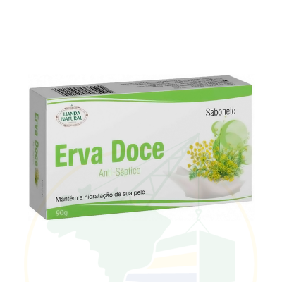 Sabonete Anti-Séptico - Lianda Natural - ERVA DOCE - 90g