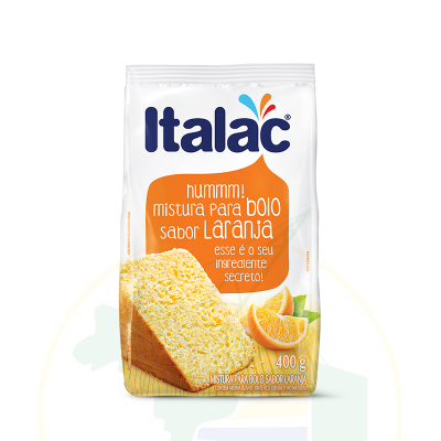Backmischung für Kuchen mit Orangengeschmack - Mistura para Bolo Laranja - ITALAC- 400g - Validade: 01.02.23