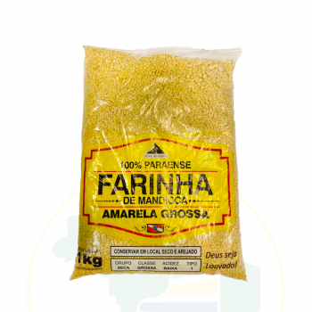 Farinha de Mandioca - 100% Paraense - Amarela Grossa 1 kg