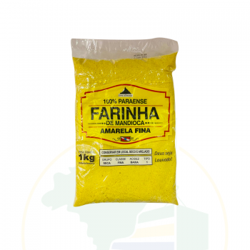 Maniokmehl, gelb, fein - Farinha de Mandioca - 100% Paraense - Amarela Fina 1 kg - Validade: 30.06.23