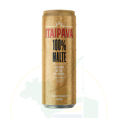 Bier ITAIPAVA Malte, Dose - Cerveja Itaipava 100% Malte - Lata - 350ml - 4.8% vol