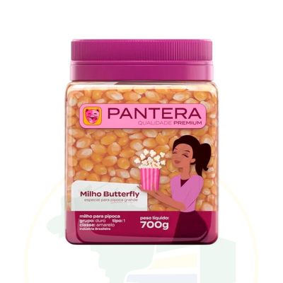 Popcorn Mais Butterfly - Milho Butterfly para Pipoca  - Pantera - 700g