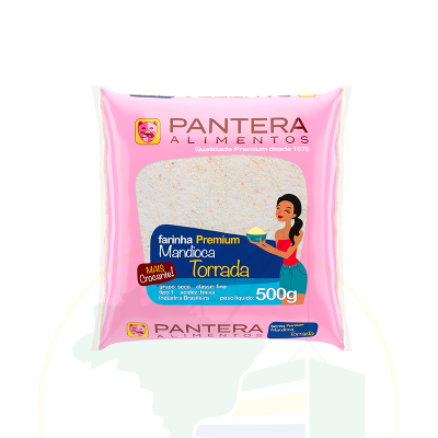 Farinha Premium de Mandioca Torrada fina - PANTERA - 500g