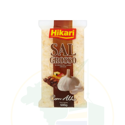 Grobes Salz mit Knoblauch - Sal Grosso com Alho - Hikari - 500g