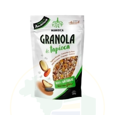 Granola Tapioka Müsli - Granola de Tapioca- MANIOCA - 100% Natural e Vegana - 200g - Validade: 16.02.23