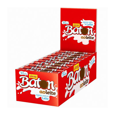 Chocolate Baton ao Leite Garoto - Caixa - 30x16g