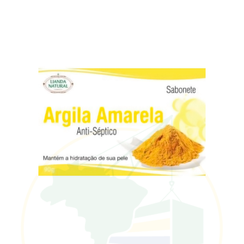 Sabonete Anti-Séptico - Lianda Natural - ARGILA AMARELA - 90g
