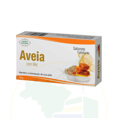 Sabonete Anti-Séptico - Lianda Natural - AVEIA COM MEL - 90g