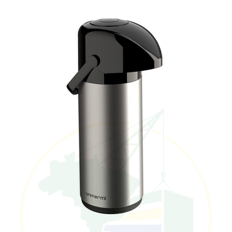 Thermoflasche 1L - Garrafa Térmica de Pressão - Inox - 1 Litro - Unitermi