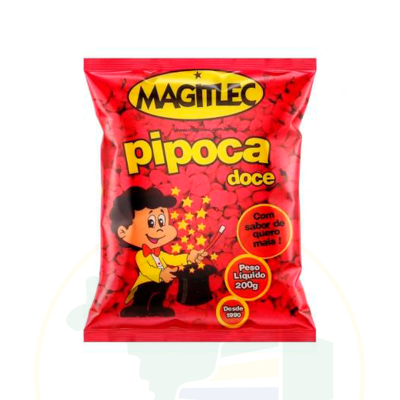 Popcorn, süss - Pipoca doce MAGITLEC - 200g - Embalagem Grande!!!