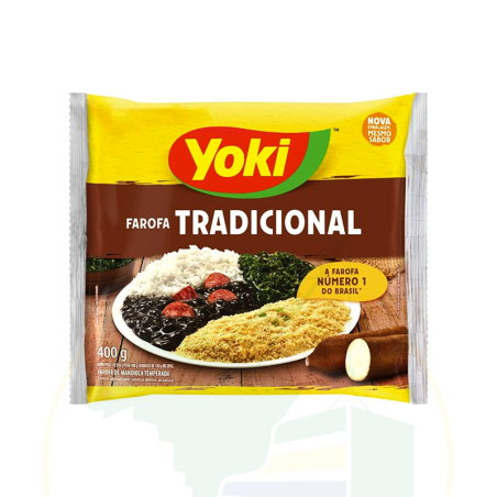 Maniokmehl, gewürzt - Farofa de Mandioca temperada - YOKI - 400g