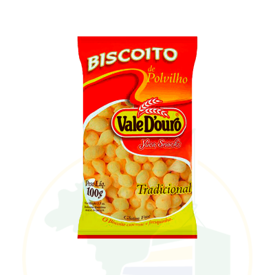 Maniok Chips, gesalzen - Biscoito de Polvilho - 100g -VALE D'OURO