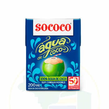 Kokoswasser - Água de coco SOCOCO 200ml - Compre 5 leve 6!!!