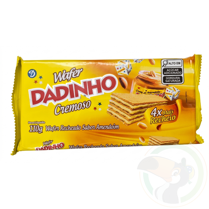 Biscoito Wafer Dadinho Cremoso - Sabor Amendoim - 110g