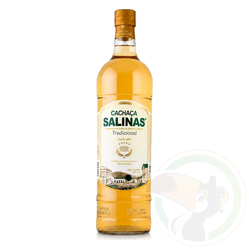 Cachaça Salinas Tradicional - 1 Litro - 42%vol