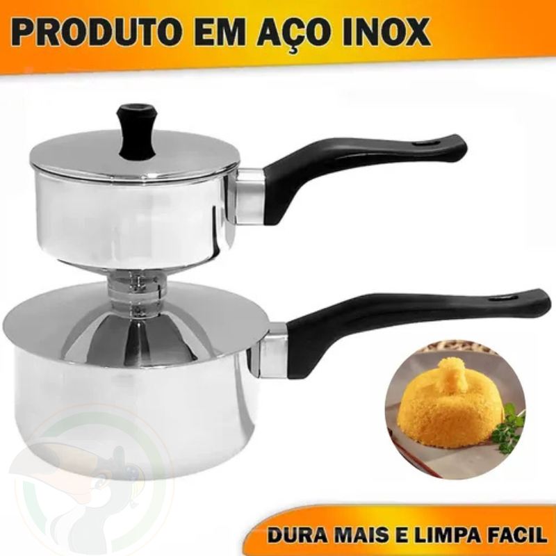 Cuscuzeira Premier Individual de Aço Inox - WINCY - (290ml)