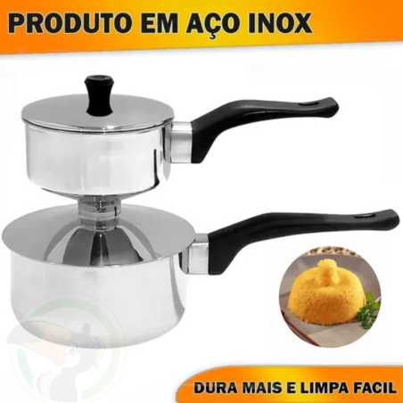 Cuscuzeira Premier Individual de Aço Inox - WINCY - (290ml)