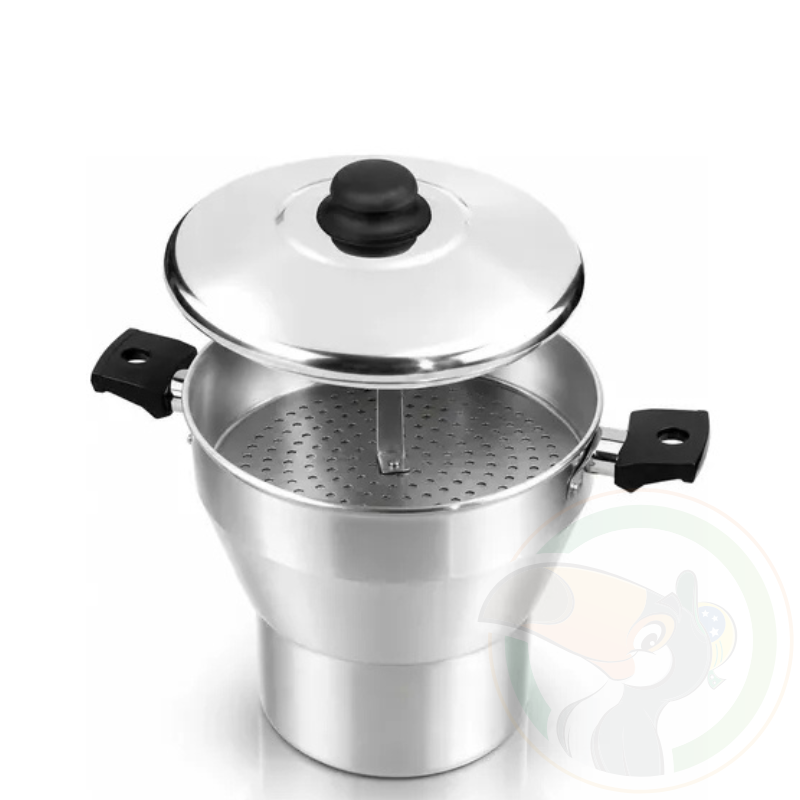 Cuscuzeira de Alumínio Polido 1.8L - ERILAR - Nº 16